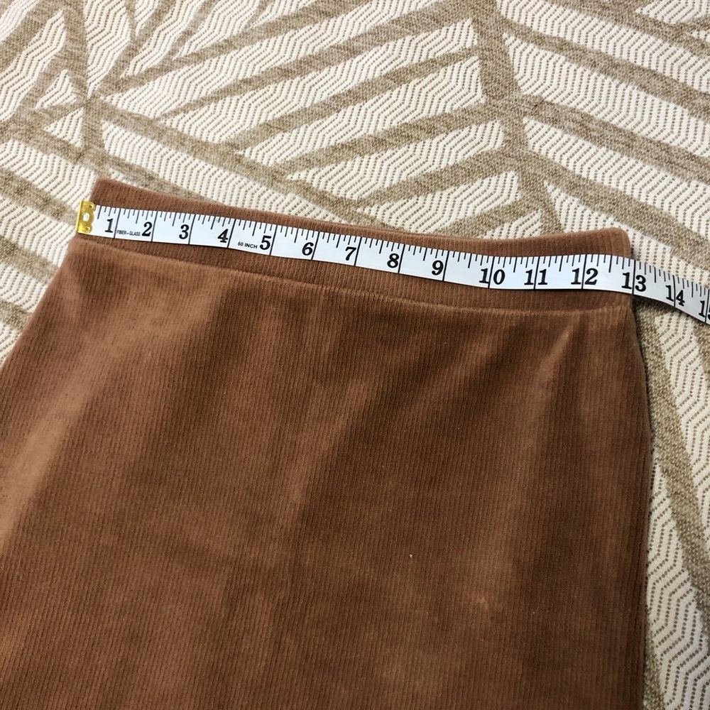 Forever 21 Tan Soft Ribbed Mini Skirt - Picture 4 of 7